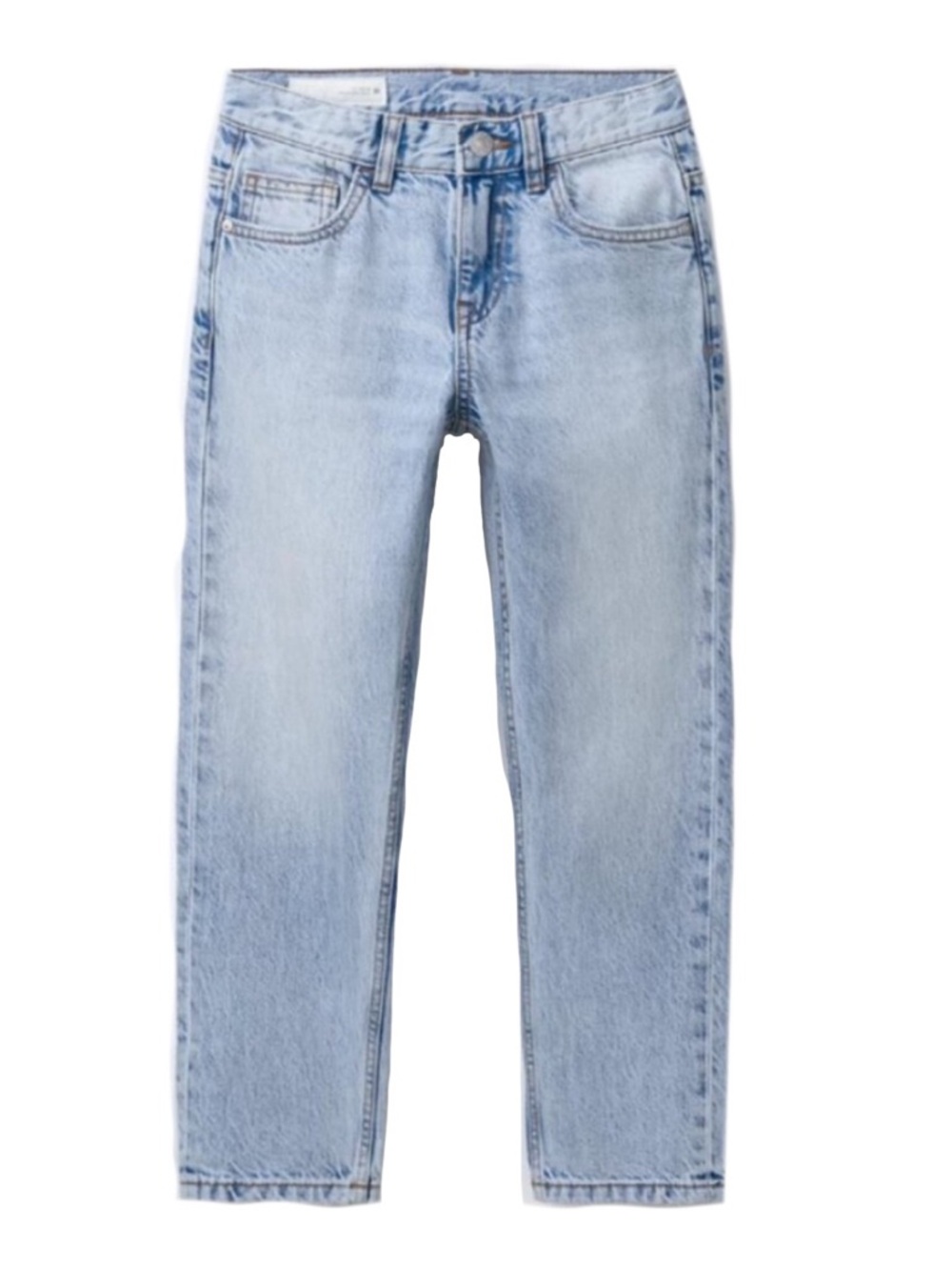Zara Light Blue Slim Straight Jeans